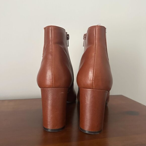 David Tate ankle booties, cognac brown leather - Picture 4 of 6